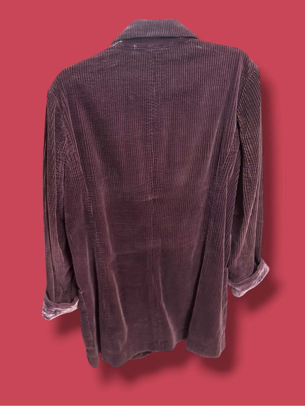 J. Jill Corduroy Button-Front Jacket in Plum - Picture 3 of 6